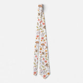 Aquarellräume und Blume Krawatte (Rückseite)