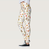 Aquarellräume und Blume Leggings (Links)