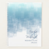 Aquarellreflektionen Hochzeit Dusty Blue ID774 Planer (Vorderseite)