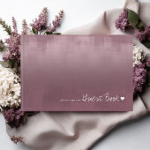 Aquarellreflektionen Hochzeit Mauve ID774 Gästebuch