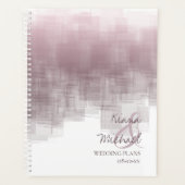 Aquarellreflektionen Hochzeit Mauve ID774 Planer (Vorderseite)