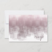 Aquarellreflektionen Hochzeit Mauve ID774 RSVP Karte (Vorderseite)