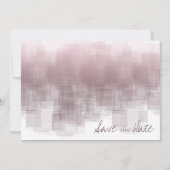 Aquarellreflektionen Hochzeit Mauve ID774 Save The Date (Vorderseite)