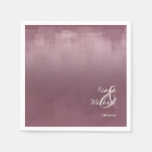 Aquarellreflektionen Hochzeit Mauve ID774 Serviette (Vorderseite)