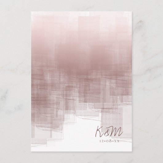 Aquarellreflektionen Hochzeitszinnamon Rose ID774 Menükarte (Rückseite)