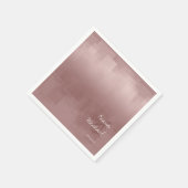 Aquarellreflektionen Hochzeitszinnamon Rose ID774 Serviette (Ecke)