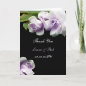 Aquarellromantik lila Rose Danke (Vorderseite)