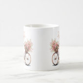 Aquarellrosa Bläserrad Kaffeetasse (Mittel)