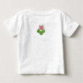 Aquarellrosa Lotus mit Buds & Blätter Baby T-shirt (Rückseite)