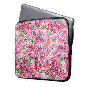 Aquarellrosa-Peonies Laptopschutzhülle (Vorderseite Links)