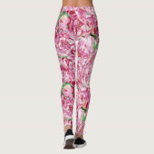 Aquarellrosa-Peonies Leggings (Rückseite)