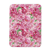 Aquarellrosa-Peonies Magnet (Vertikal)