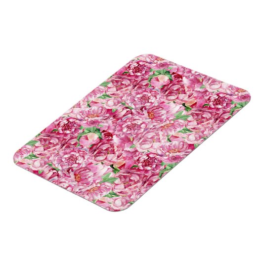 Aquarellrosa-Peonies Magnet (Linke Seite)