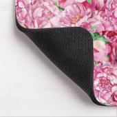 Aquarellrosa-Peonies Mousepad (Ecke)