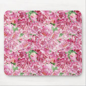 Aquarellrosa-Peonies Mousepad (Vorne)