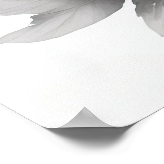 Aquarellrosa-Peonies Poster (Ecke)