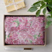 Aquarellrosa-Peonies Seidenpapier (Geschenk)