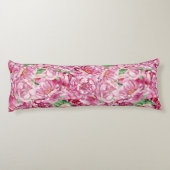 Aquarellrosa-Peonies Seitenschläferkissen (Rückseite)