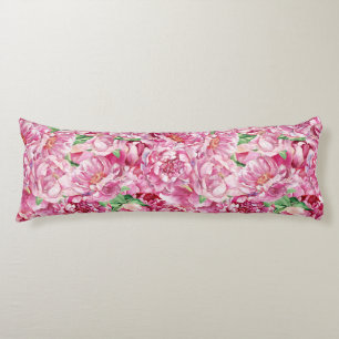 Aquarellrosa-Peonies Seitenschläferkissen