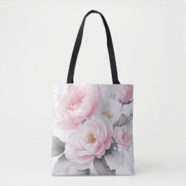 Aquarellrosa-Peonies Tasche