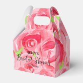 Aquarellrosa Rosen Blumengestelle Geschenkschachtel (Vorderseite)