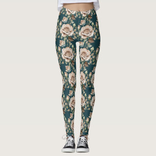 Aquarellrosen in blassen Schattierungen Leggings