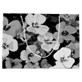 Aquarellrot - Blume 2 Große Geschenktüte (Rückseite)