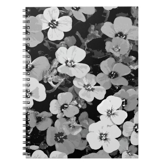 Aquarellrot - Blume 2 Notizblock (Vorderseite)