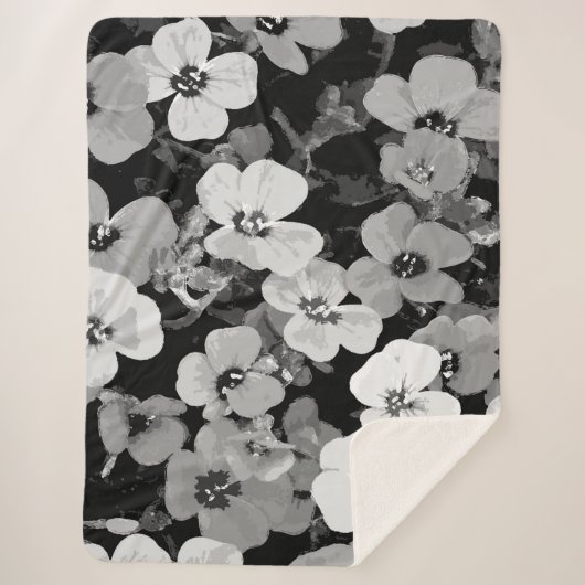 Aquarellrot - Blume 2 Sherpadecke (Vorderseite)