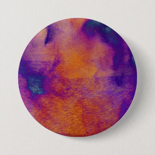 Aquarellrot-gelb-blaue lila Grafik Button (Vorderseite)