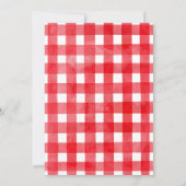 Aquarellrot in einem Melon zum Geburtstag Einladung (Rückseite)