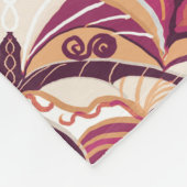 Aquarellrot Red Azulejo Spanish Tile Fleecedecke (Ecke)