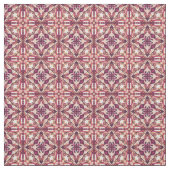 Aquarellrot Red Azulejo Spanish Tile Stoff (Muster)