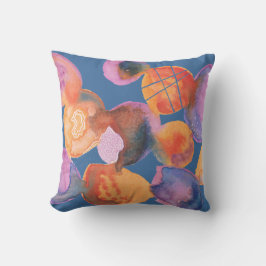 Aquarellrücken, weiche Farben, abstrakt Kissen