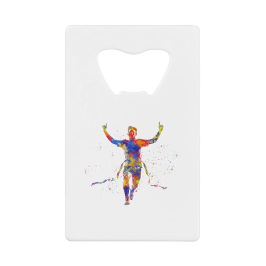 Aquarellrunner Geldbeutel Flaschenöffner (Vorderseite)