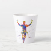 Aquarellrunner Milchtasse (Vorderseite)