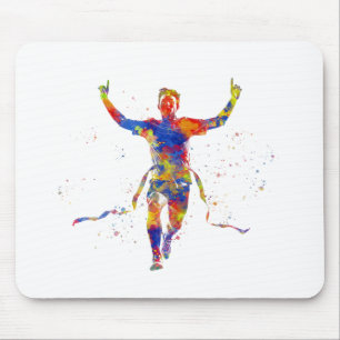 Aquarellrunner Mousepad
