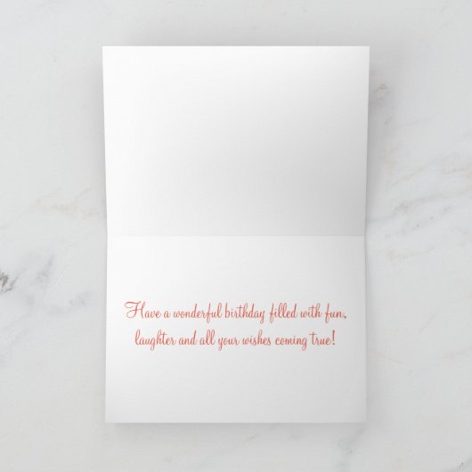 Aquarells Snapdragons Geburtstagsgrandma Karte (Innenseite)