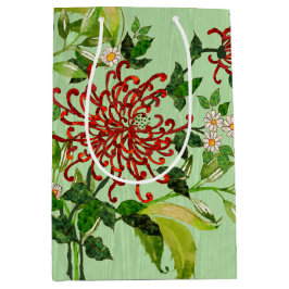 Aquarellsäcke und Schmetterlinge v2 Mittlere Geschenktüte