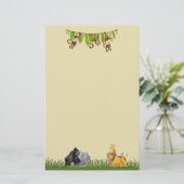 Aquarellsafari Jungle Tierherstellung Briefpapier (Stehend Vorderseite)