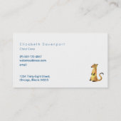 Aquarellsafari Jungle Tierherstellung Visitenkarte (Rückseite)