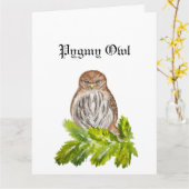 Aquarellsäge Niedliche kleine Eichen Karte (Gelbe Blume)