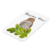 Aquarellsäge Niedliche kleine Eichen Magnet (Linke Seite)