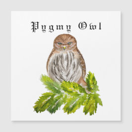 Aquarellsäge Niedliche kleine Eichen Magnetkarte