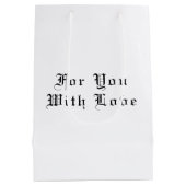 Aquarellsäge Niedliche kleine Eichen Mittlere Geschenktüte (Rückseite)