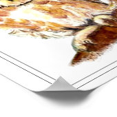 Aquarellsäge Poster (Ecke)