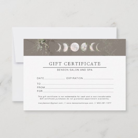 Aquarellsalon | Geschenkgutschein (Rückseite)