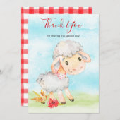 Aquarellschaf - Danke (Vorne/Hinten)