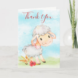 Aquarellschaf - Danke Karte