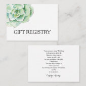 Aquarellschenken Begleitkarte (Vorne/Hinten)